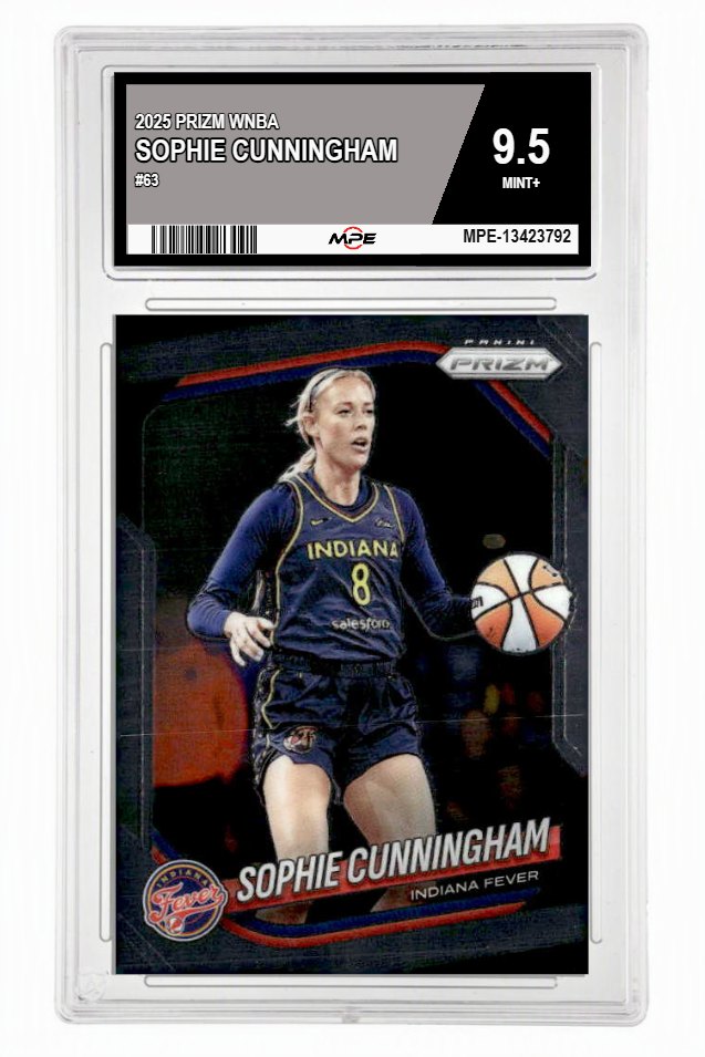 2025 PRIZM WNBA #63 SOPHIE CUNNINGHAM MPE 9.5 MINT+ — graded card auctioned from the MPE vault
