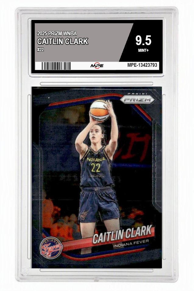 2025 PRIZM WNBA #22 CAITLIN CLARK MPE 9.5 MINT+ — graded card up for auction