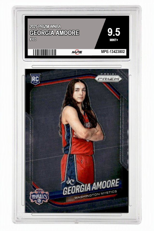 2025 PRIZM WNBA #103 GEORGIA AMOORE MPE 9.5 MINT+ — graded card auctioned from the MPE vault