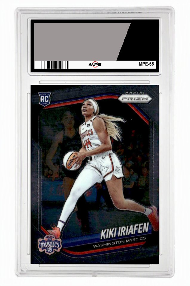 2025 PRIZM WNBA #72 KIKI IRIAFEN MPE 9.5 MINT+ — graded card auctioned from the MPE vault