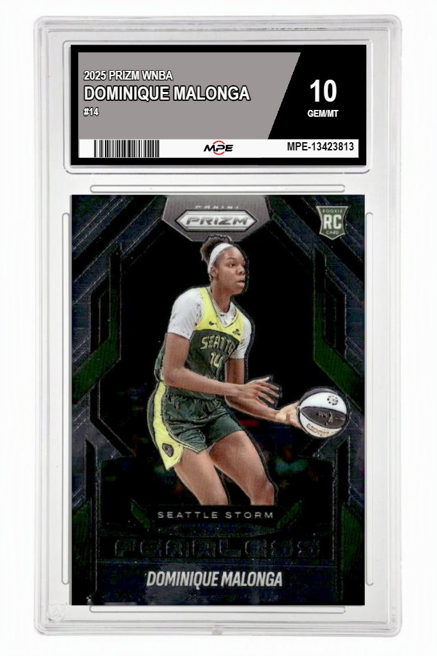2025 PRIZM WNBA #14 DOMINIQUE MALONGA MPE 10 GEM/MT — graded card up for auction