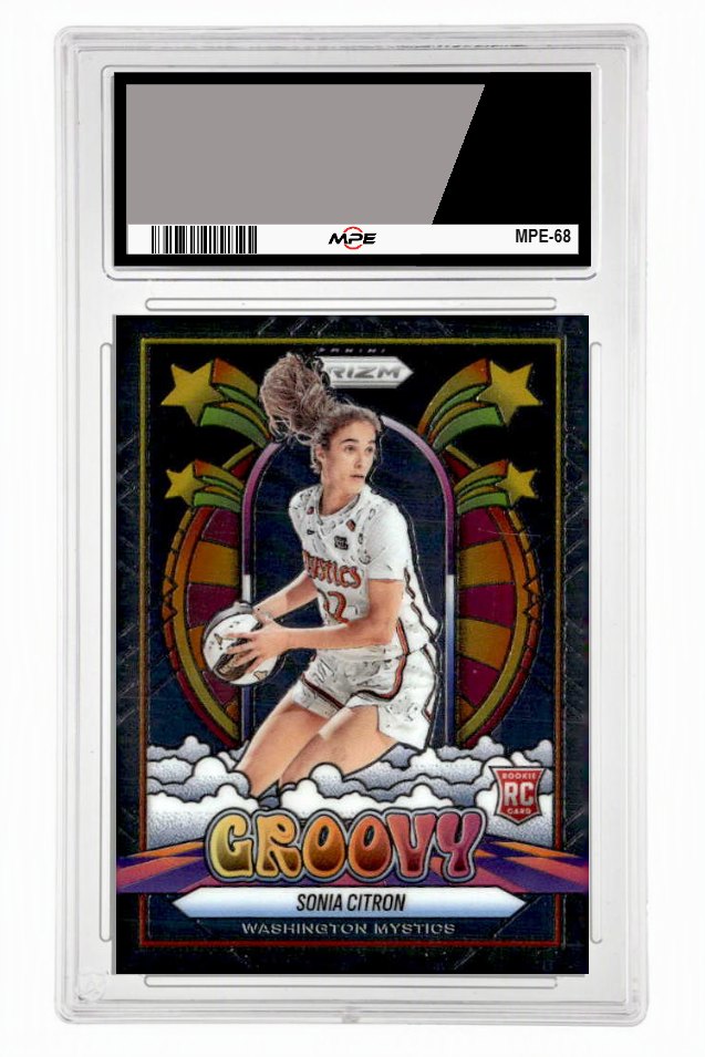 2025 PRIZM WNBA GROOVY #13 SONIA CITRON MPE 9 MINT — graded card up for auction