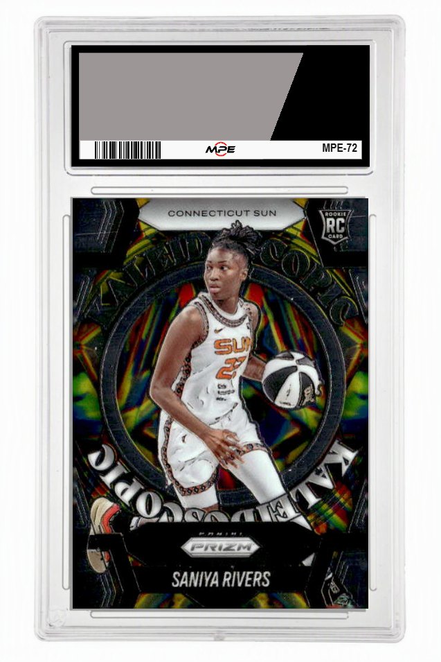 2025 PRIZM WNBA KALEIDOSCOPE #8 SANIYA RIVERS MPE 10 GEM/MT — graded card up for auction