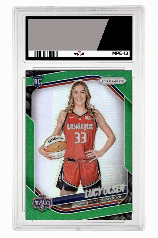 2025 PRIZM WNBA GREEN #145 LUCY OLSEN MPE 10 GEM/MT — graded card auctioned from the MPE vault