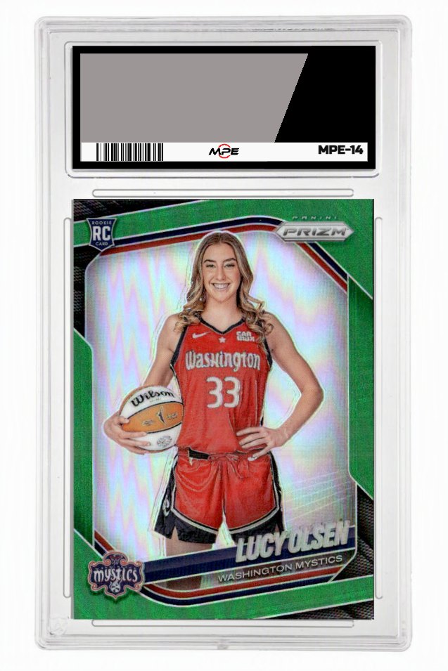 2025 PRIZM WNBA GREEN #145 LUCY OLSEN MPE 9.5 MINT+ — graded card up for auction