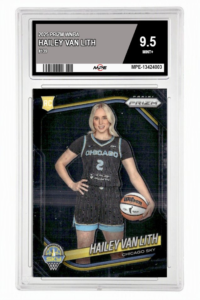 2025 PRIZM WNBA #139 HAILEY VAN LITH MPE 9.5 MINT+ — graded card up for auction