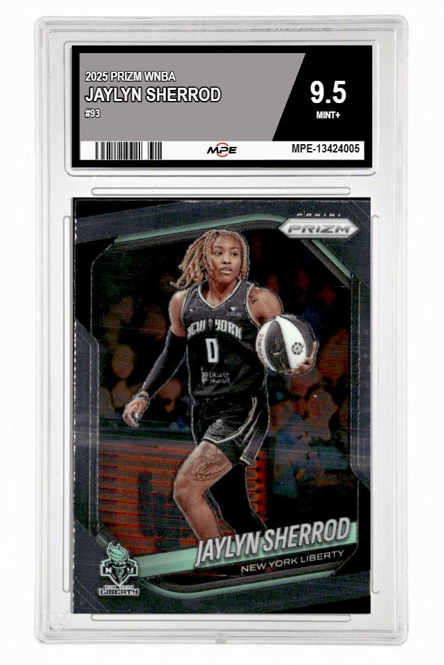2025 PRIZM WNBA #93 JAYLYN SHERROD MPE 9.5 MINT+ — graded card auctioned from the MPE vault
