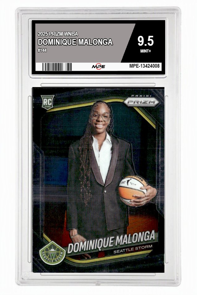 2025 PRIZM WNBA #144 DOMINIQUE MALONGA MPE 9.5 MINT+ — graded card up for auction
