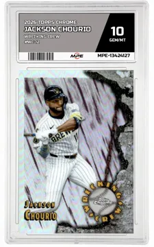 2026 TOPPS CHROME WRECKING CREW #WC-12 JACKSON CHOURIO MPE 10 GEM/MT — graded card up for auction