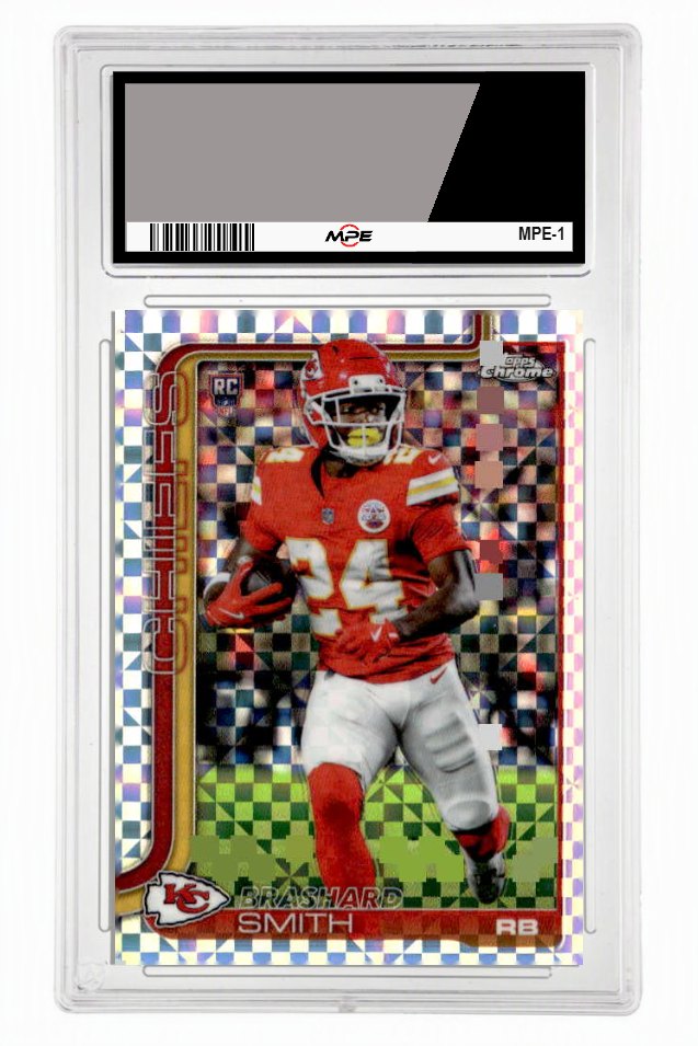 2025 TOPPS CHROME XFRACTOR #311 BRASHARD SMITH MPE 9.5 MINT+ — graded card up for auction
