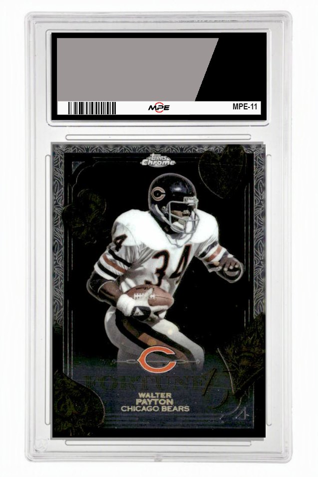 2025 TOPPS CHROME FORTUNE 15 #F15-34 Walter Payton MPE 9.5 MINT+ — graded card up for auction