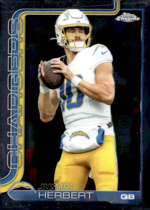 2025 Topps Chrome Justin Herbert graded slab