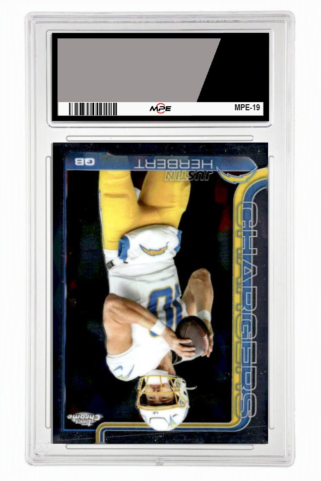 2025 TOPPS CHROME #158 JUSTIN HERBERT MPE 10 GEM/MT — graded card up for auction