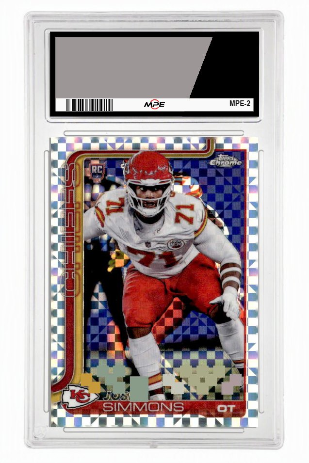 2025 TOPPS CHROME XFRACTOR #304 JOSH SIMMONS MPE 10 GEM/MT — graded card up for auction