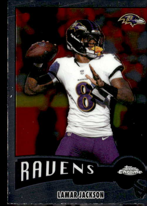 2025 Topps Chrome Lamar Jackson graded slab