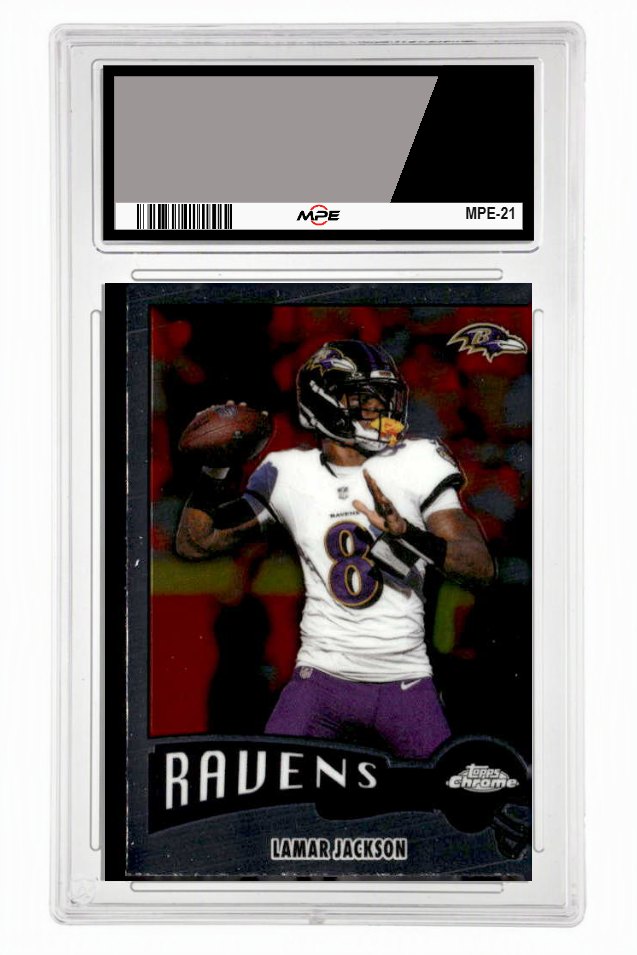 2025 TOPPS CHROME 1975 TOPPS #1975-3 LAMAR JACKSON MPE 9 MINT — graded card up for auction