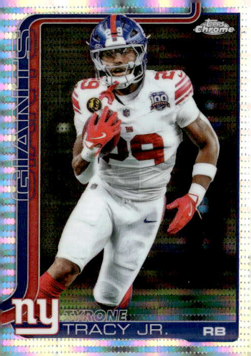2025 Topps Chrome Tyrone Tracy Jr. graded slab