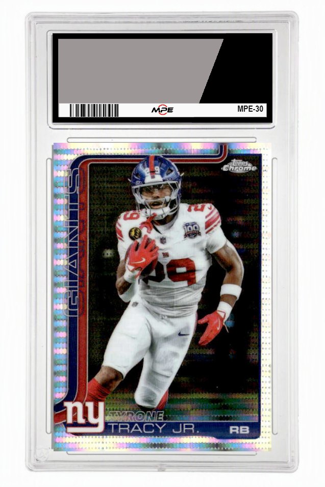2025 TOPPS CHROME PULSAR REFRACTOR #228 TYRONE TRACY JR. MPE 9.5 MINT+ — graded card up for auction