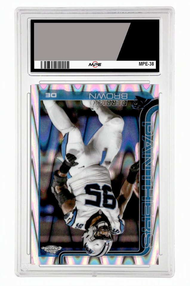 2025 TOPPS CHROME RAYWAVE REFRACTOR #47 Derrick Brown MPE 9 MINT — graded card up for auction