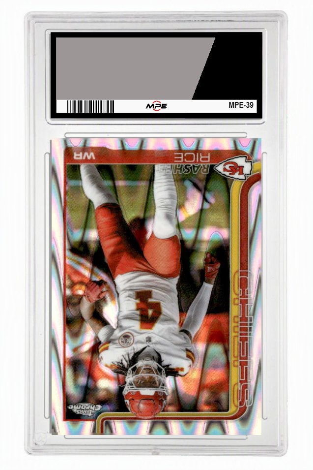 2026 TOPPS CHROME RAYWAVE REFRACTOR #147 RASHEE RICE MPE 9.5 MINT+ — graded card up for auction
