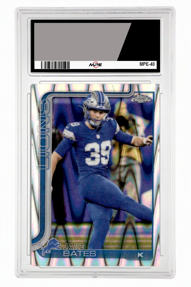 2025 TOPPS CHROME RAYWAVE REFRACTOR #105 JAKE BATES MPE 10 GEM/MT — graded card up for auction