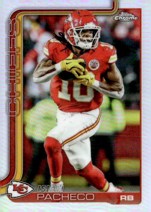 2025 Topps Chrome Isiah Pacheco graded slab