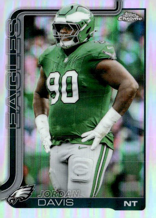 2025 Topps Chrome Jordan Davis graded slab