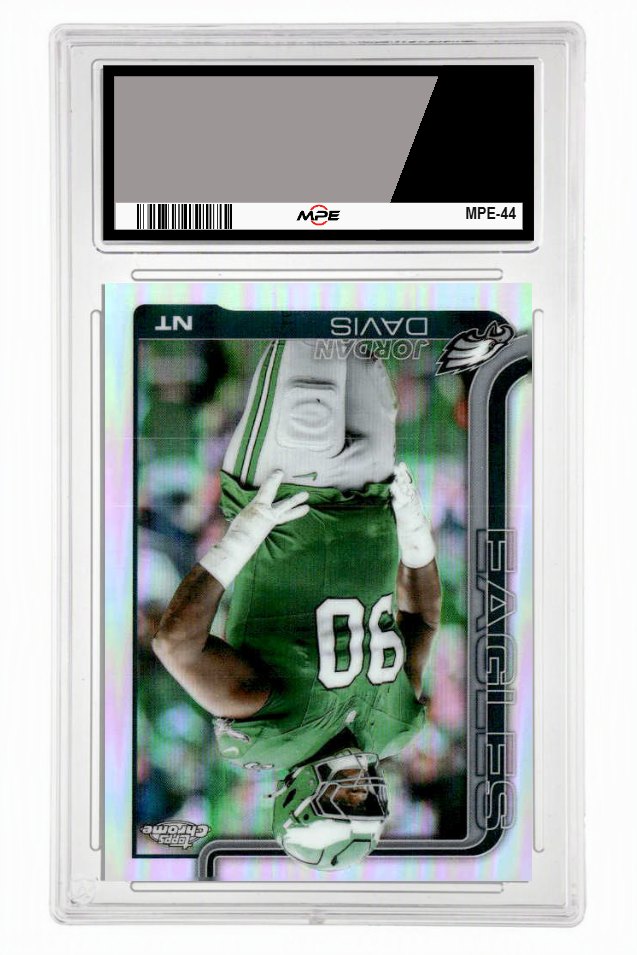 2025 TOPPS CHROME REFRACTOR #249 JORDAN DAVIS MPE 9 MINT — graded card up for auction
