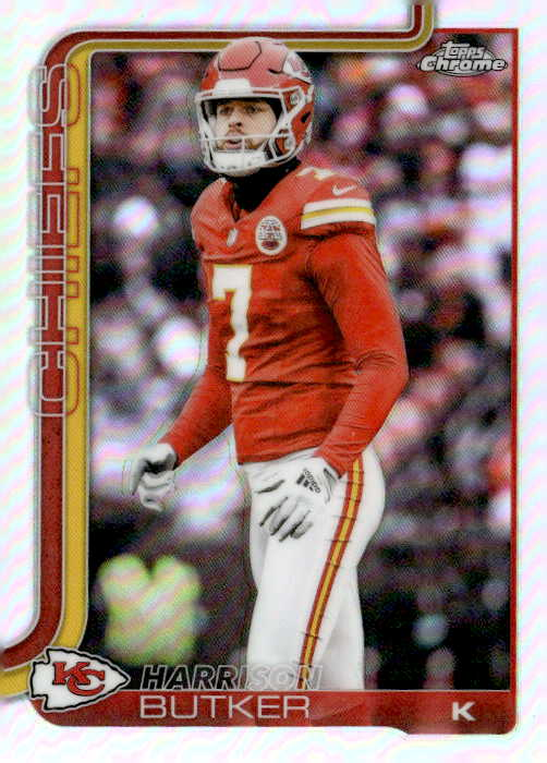 2025 Topps Chrome Harrison Butker graded slab