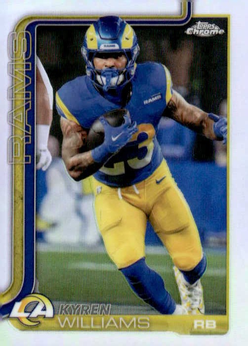 2025 Topps Chrome Kyren Williams graded slab