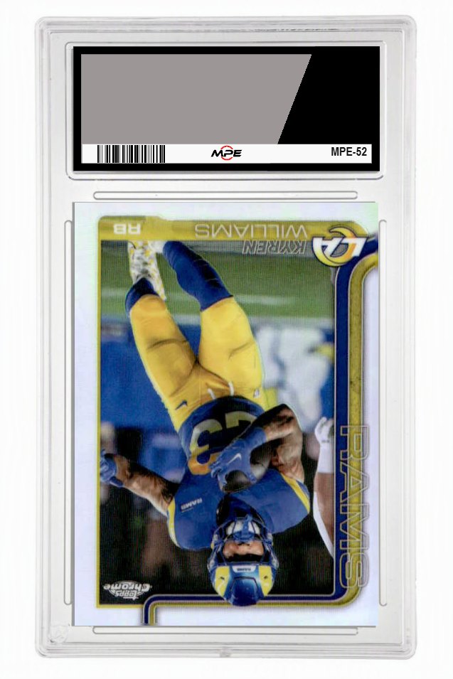 2025 TOPPS CHROME REFRACTOR #168 KYREN WILLIAMS MPE 9.5 MINT+ — graded card up for auction