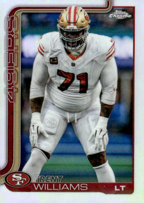 2025 Topps Chrome Trent Williams graded slab