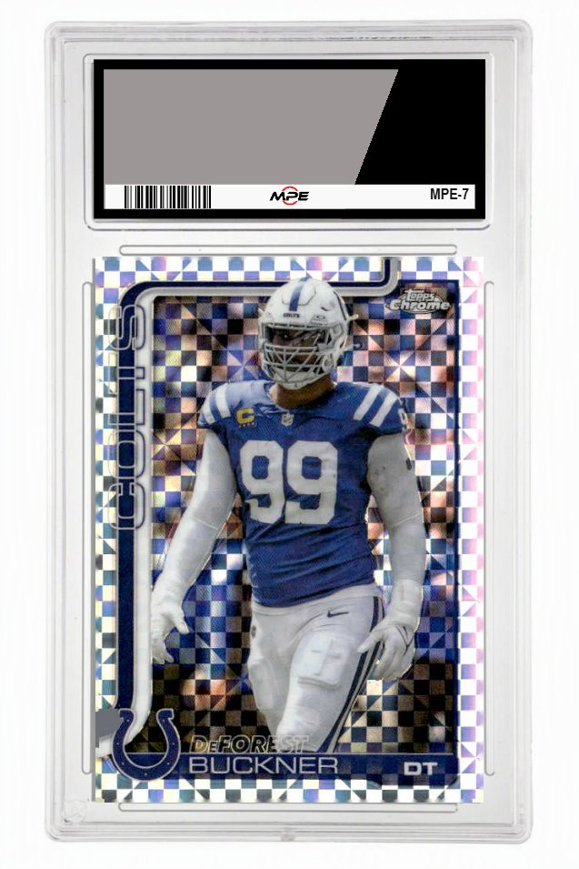 2025 TOPPS CHROME XFRACTOR #133 DEFOREST BUCKNER MPE 9 MINT — graded card up for auction