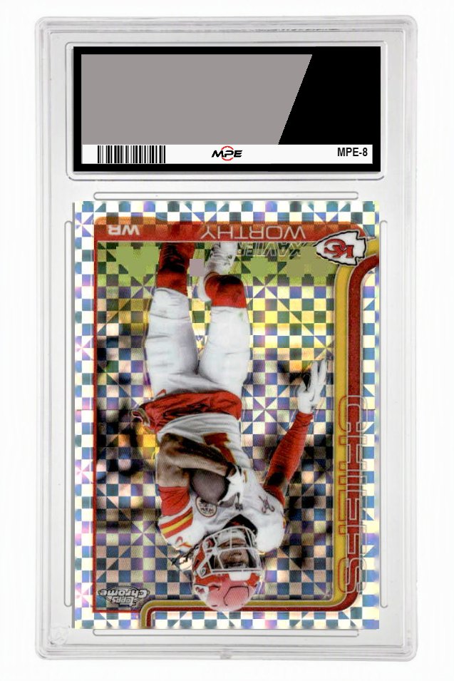 2025 TOPPS CHROME XFRACTOR #149 ISIAH PACHECO MPE 9 MINT — graded card up for auction