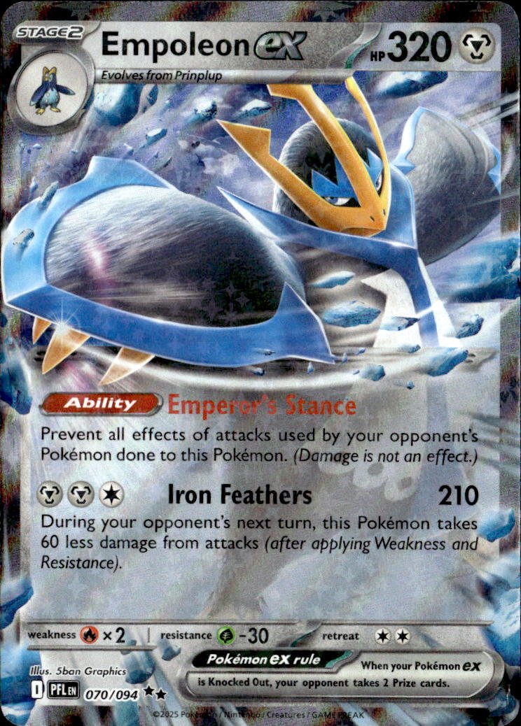 2025 Pokemon Mega Evolution Empoleon EX graded slab