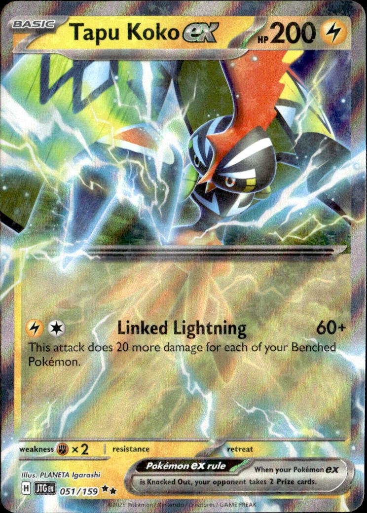 2025 Pokemon Scarlet And Violet Tapu Koko Ex graded slab