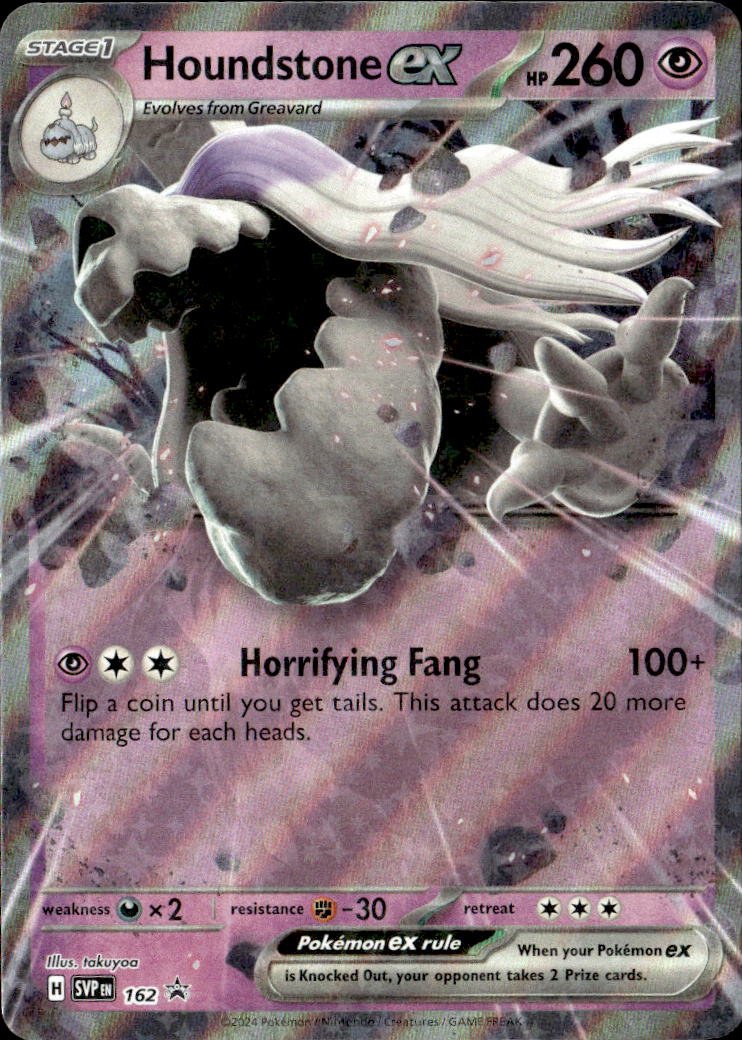 2022 Pokemon Scarlet And Violet Houndstone Ex graded slab
