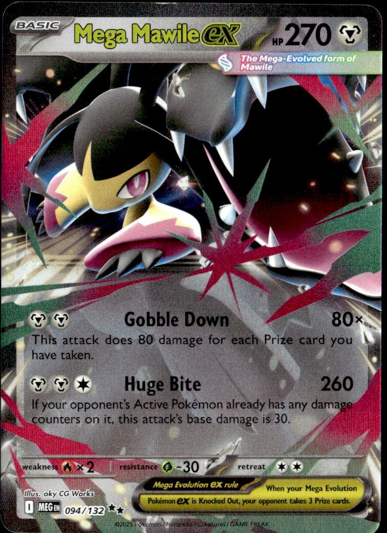 2025 Pokemon Mega Evolution Mega Mawile EX graded slab