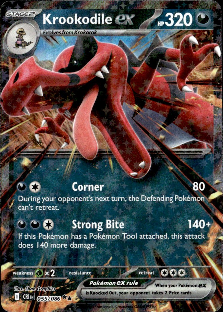 2026 Pokemon Mega Evolution Krookodile EX graded slab