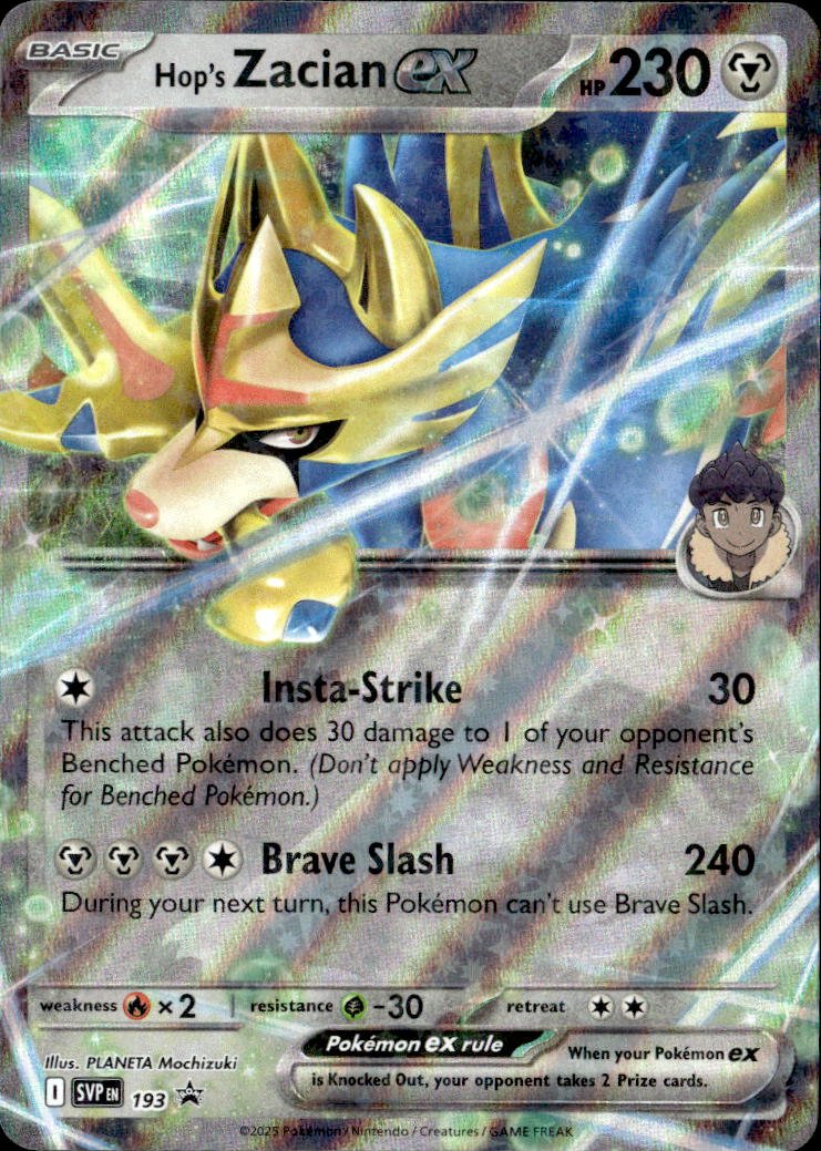 2022 Pokemon Scarlet And Violet Hop'S Zacian Ex graded slab