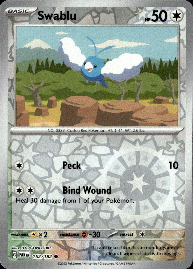 2023 Pokemon Scarlet And Violet Swablu graded slab