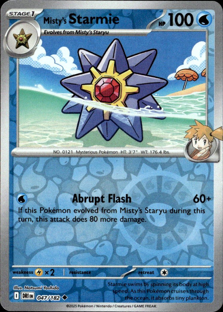 2025 Pokemon Scarlet And Violet Misty's Starmie graded slab