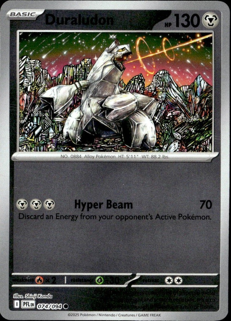 2025 Pokemon Mega Evolution Duraludon graded slab