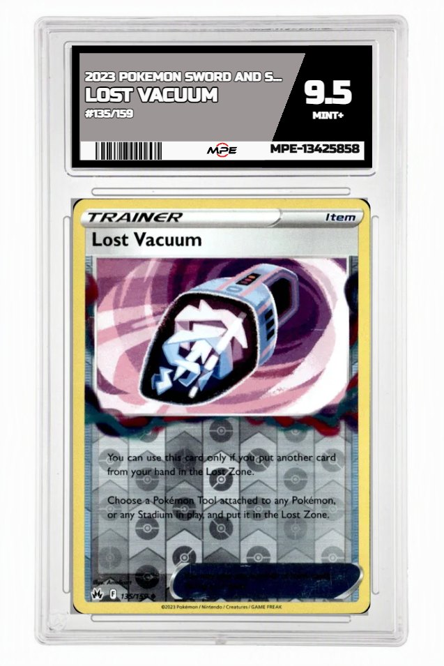2023 POKEMON SWORD AND SHIELD #135/159 LOST VACUUM MPE 9.5 MINT+ — graded card up for auction