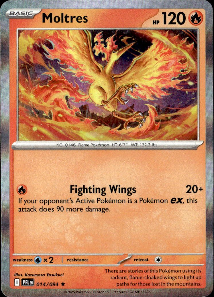 2025 Pokemon Mega Evolution Moltres graded slab
