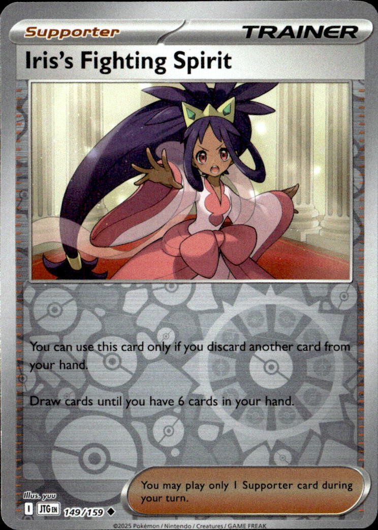 2025 Pokemon Scarlet And Violet Iris's Fighting Spirit graded slab