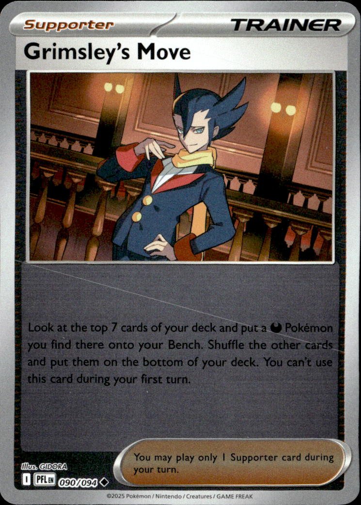2025 Pokemon Mega Evolution Grimsley's Move graded slab