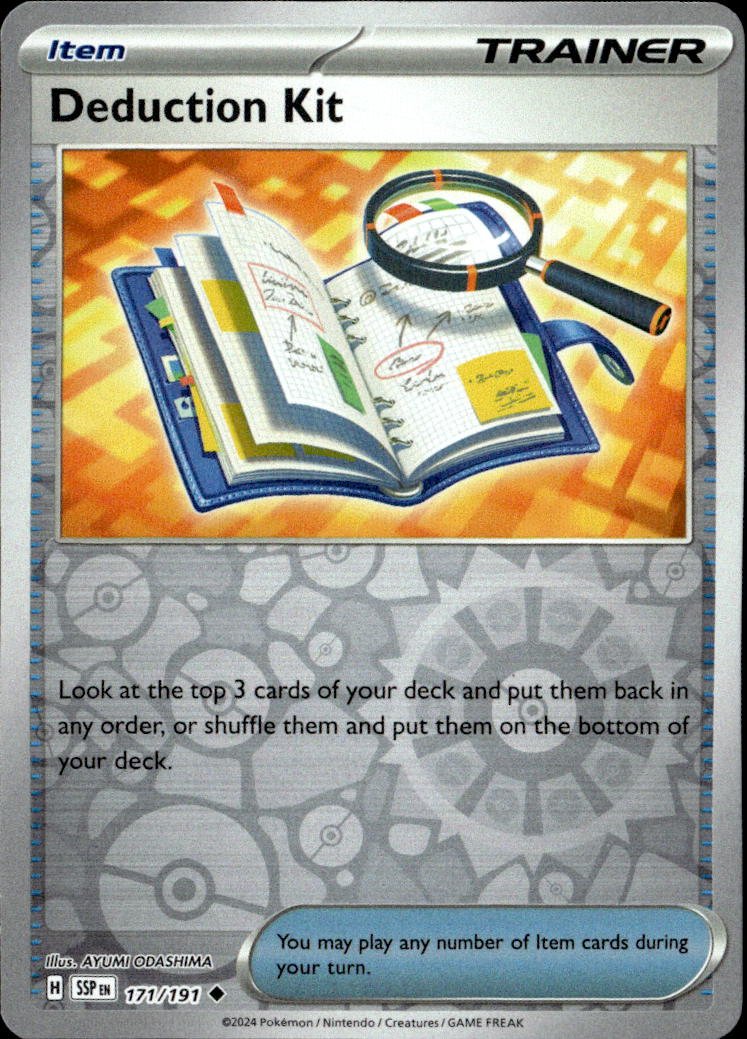 2024 Pokemon Scarlet And Violet Deduction Kit graded slab