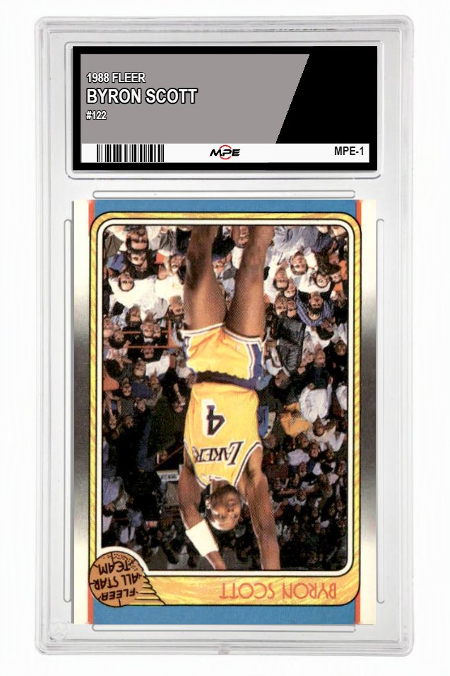 1988 FLEER ALL STAR #122 BYRON SCOTT MPE 7 NM — graded card up for auction