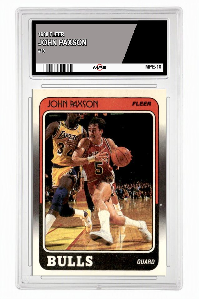 1988 FLEER #19 JOHN PAXSON MPE 6 EX/MT — graded card up for auction